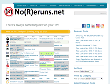 Tablet Screenshot of noreruns.net